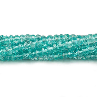 4-4.5mm Pool Blue Apatite faceted rondelle beads 16 inch 150 pieces AAA (ONLINE ORDER ONLY)