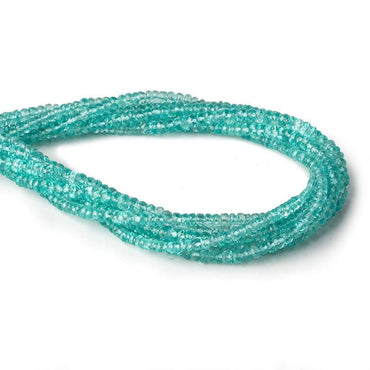 4-4.5mm Pool Blue Apatite faceted rondelle beads 16 inch 150 pieces AAA (ONLINE ORDER ONLY)