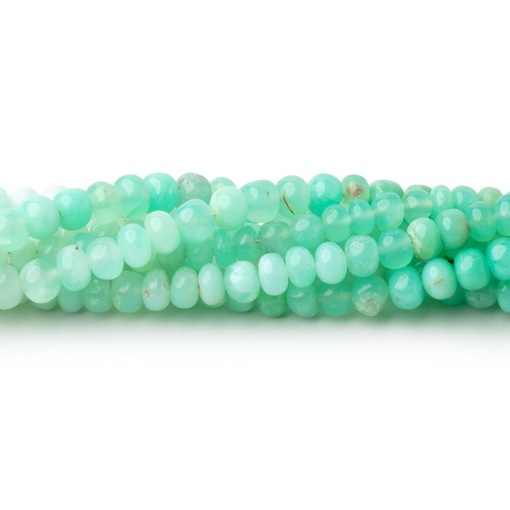 4-4.5mm Prase Opal Plain Rondelle Beads 18 inch 121 pieces (ONLINE ORDER ONLY)