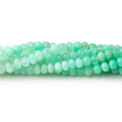 4-4.5mm Prase Opal Plain Rondelle Beads 18 inch 121 pieces (ONLINE ORDER ONLY)