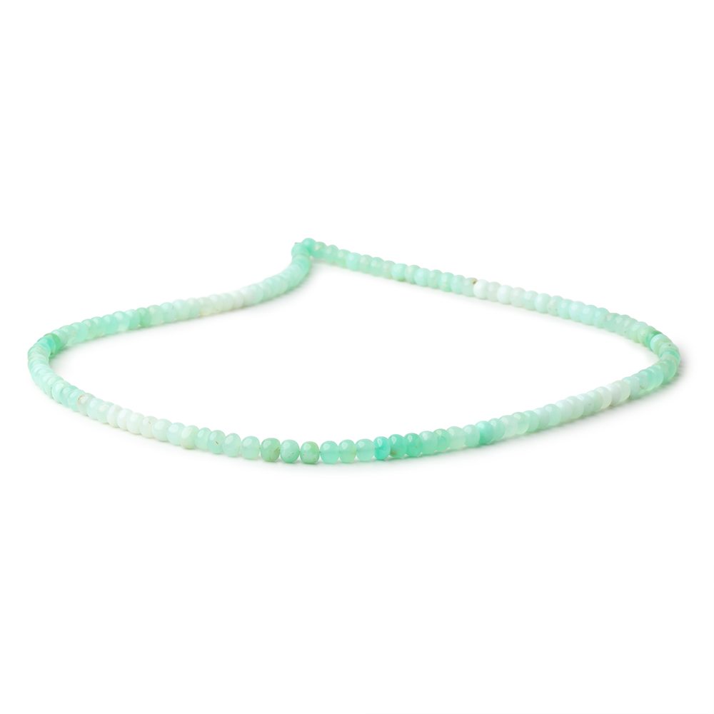 4-4.5mm Prase Opal Plain Rondelle Beads 18 inch 121 pieces (ONLINE ORDER ONLY)
