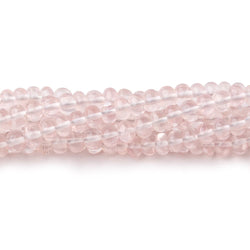 5-5.5mm Rose Quartz Plain Rondelle Beads 16 inch 98 pieces (ONLINE ORDER ONLY)