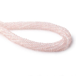 5-5.5mm Rose Quartz Plain Rondelle Beads 16 inch 98 pieces (ONLINE ORDER ONLY)