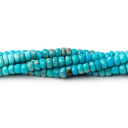 4-4.5mm Sleeping Beauty Turquoise Faceted Rondelle Beads 13 inch 130 pieces (ONLINE ORDER ONLY)