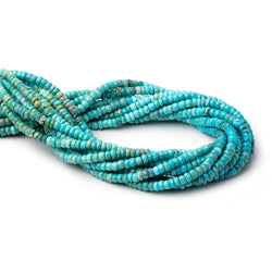 4-4.5mm Sleeping Beauty Turquoise Faceted Rondelle Beads 13 inch 130 pieces (ONLINE ORDER ONLY)