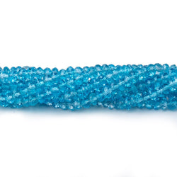 4-4.5mm Swiss Blue Topaz Faceted Rondelle Beads 16 inch 150 pieces AAA (ONLINE ORDER ONLY)