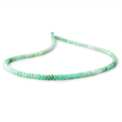4-5.5mm Green Tanzanian Opal Plain Rondelle Beads 18 inch 150 pieces (ONLINE ORDER ONLY)