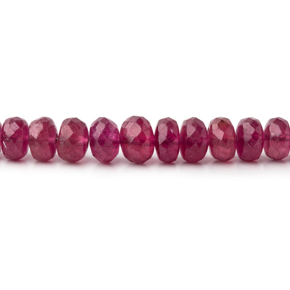 4-5.5mm Ruby Faceted Rondelle Beads 18 inch 150 pieces (ONLINE ORDER ONLY)