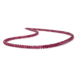4-5.5mm Ruby Faceted Rondelle Beads 18 inch 150 pieces (ONLINE ORDER ONLY)