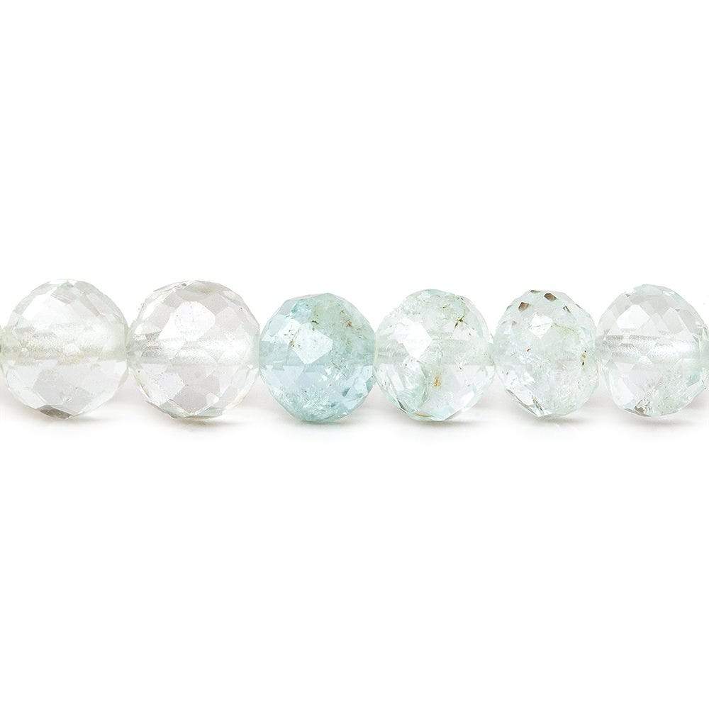 4-5mm Aquamarine Beads Faceted Round 14 inch 73 pieces (ONLINE ORDER ONLY)