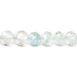 4-5mm Aquamarine Beads Faceted Round 14 inch 73 pieces (ONLINE ORDER ONLY)