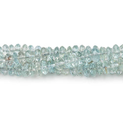 4-5mm Aquamarine Faceted Rondelle Beads 9 inch 93 pieces AA (ONLINE ORDER ONLY)
