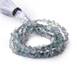 4-5mm Bi-Color Indicolite Tourmaline Faceted Heart Beads 16 inch 92 pieces (ONLINE ORDER ONLY)