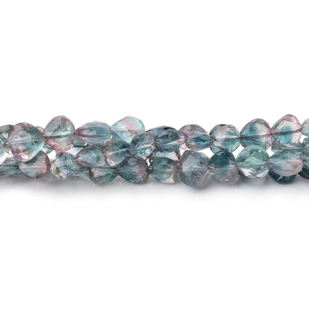 4-5mm Bi-Color Indicolite Tourmaline Faceted Heart Beads 16 inch 92 pieces (ONLINE ORDER ONLY)