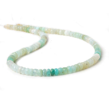4-5mm Blue Peruvian Opal Faceted Rondelle Beads 14 inch 120 pieces (ONLINE ORDER ONLY)