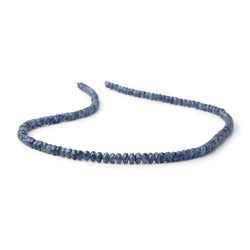 4-5mm Blue Sapphire Faceted Rondelle Beads 16 inch 142 pieces (ONLINE ORDER ONLY)