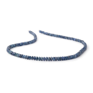 4-5mm Blue Sapphire Faceted Rondelle Beads 16 inch 142 pieces (ONLINE ORDER ONLY)