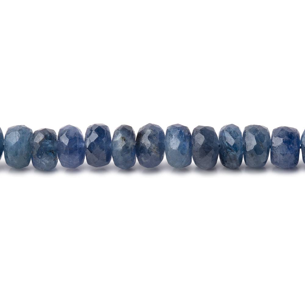 4-5mm Blue Sapphire Faceted Rondelle Beads 16 inch 142 pieces (ONLINE ORDER ONLY)