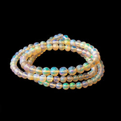 4-5mm Ethiopian Opal Faceted Round Beads 17 inch 117 pieces AAA (ONLINE ORDER ONLY)