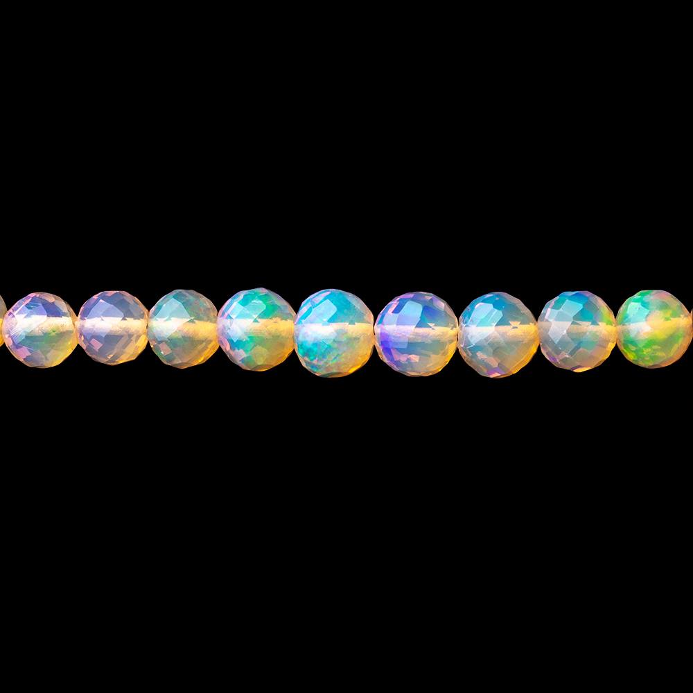 4-5mm Ethiopian Opal Faceted Round Beads 17 inch 117 pieces AAA (ONLINE ORDER ONLY)
