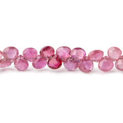 4-5mm Fancy Sapphire and Ruby Faceted Heart Beads 8 inch 74 pieces (ONLINE ORDER ONLY)