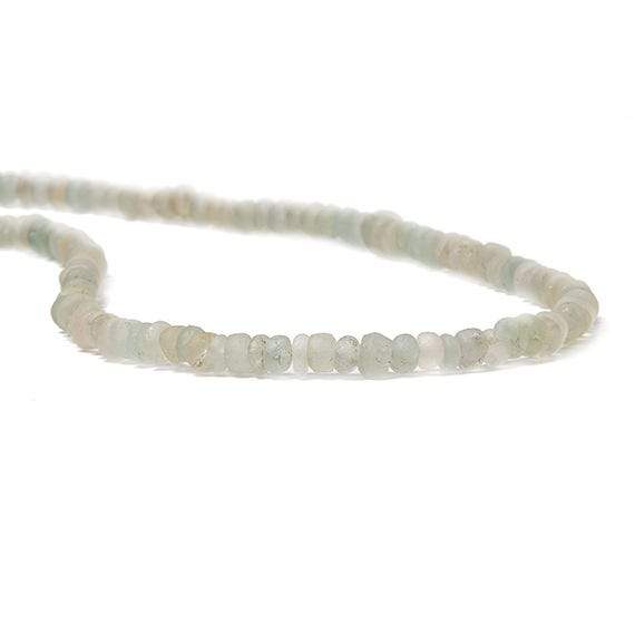 4-5mm Frosted Aquamarine & Yellow Beryl plain heshi 14 inch 110 pieces (ONLINE ORDER ONLY)
