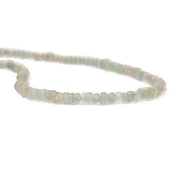 4-5mm Frosted Aquamarine & Yellow Beryl plain heshi 14 inch 110 pieces (ONLINE ORDER ONLY)