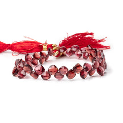 4-5mm Garnet Faceted Pillow Beads 6.5 inch 46 pieces (ONLINE ORDER ONLY)