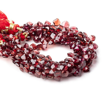 4-5mm Garnet Faceted Pillow Beads 6.5 inch 46 pieces (ONLINE ORDER ONLY)