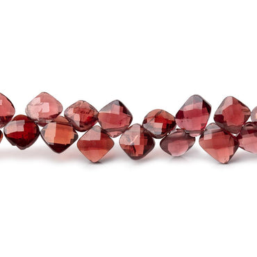 4-5mm Garnet Faceted Pillow Beads 6.5 inch 46 pieces (ONLINE ORDER ONLY)