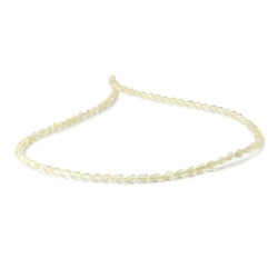 4-5mm Lemon Quartz Straight Drilled Faceted Tear Drop Beads 14.5 inch 80 pieces (ONLINE ORDER ONLY)
