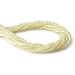 4-5mm Lemon Quartz Straight Drilled Faceted Tear Drop Beads 14.5 inch 80 pieces (ONLINE ORDER ONLY)