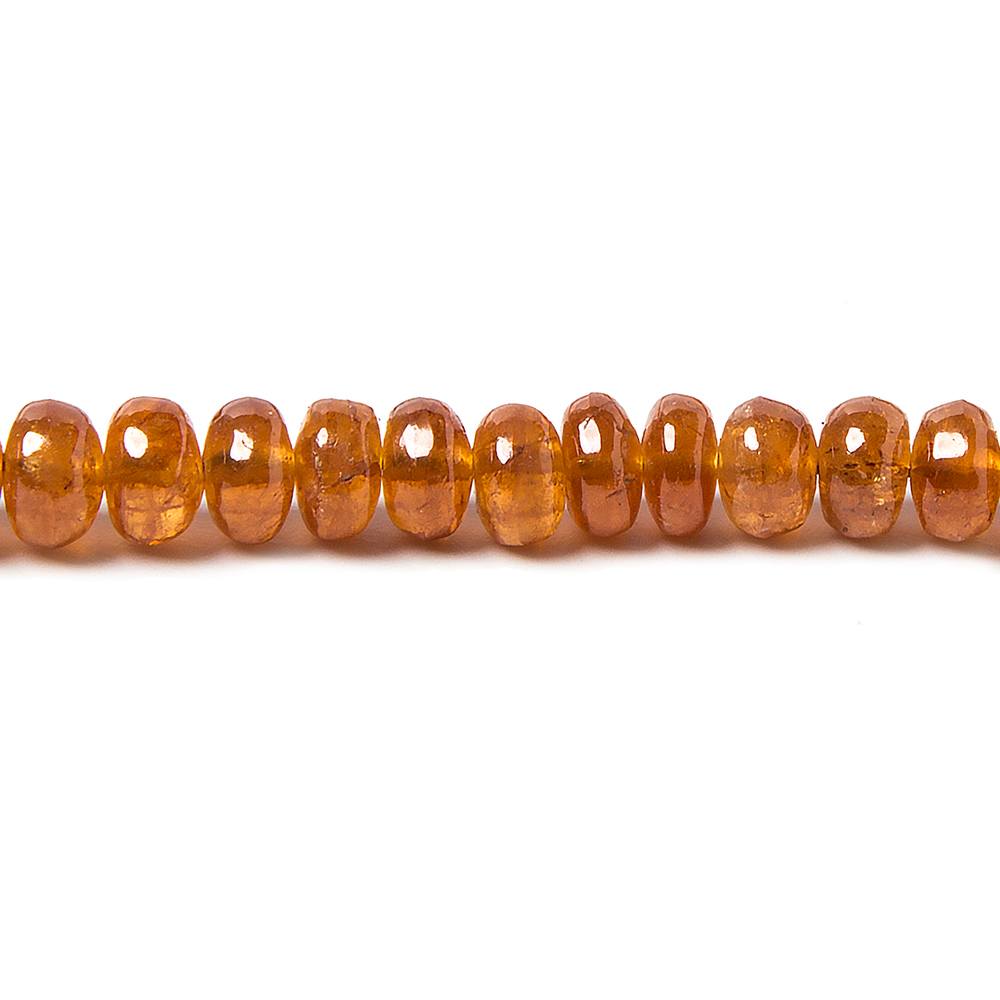 4-5mm Mandarin Garnet Plain Rondelle 15.5 inch 124 pieces (ONLINE ORDER ONLY)