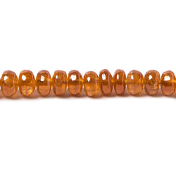 4-5mm Mandarin Garnet Plain Rondelle 15.5 inch 124 pieces (ONLINE ORDER ONLY)