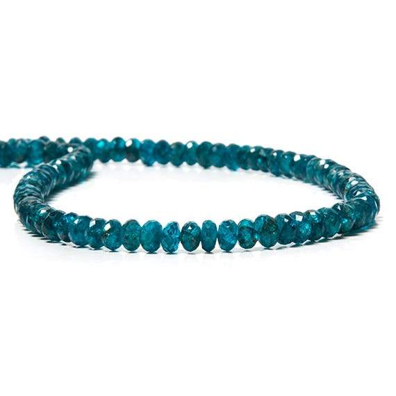 4-5mm Neon Apatite faceted rondelle Beads 14 inch 111 pieces (ONLINE ORDER ONLY)