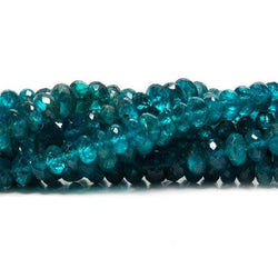 4-5mm Neon Apatite faceted rondelle Beads 14 inch 111 pieces (ONLINE ORDER ONLY)