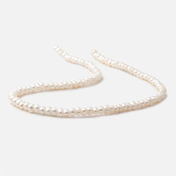 4-5mm Off White Off Round 2.5mm Large Hole Pearls 15 inch 105 pieces (ONLINE ORDER ONLY)