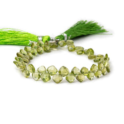 4-5mm Peridot Faceted Pillow Beads 7.25 inch 55 pieces (ONLINE ORDER ONLY)
