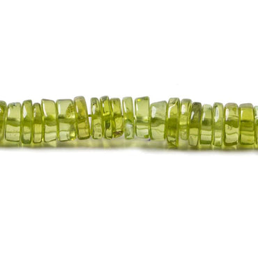 4-5mm Peridot Plain Rondelles 16 inch 267 pieces (ONLINE ORDER ONLY)