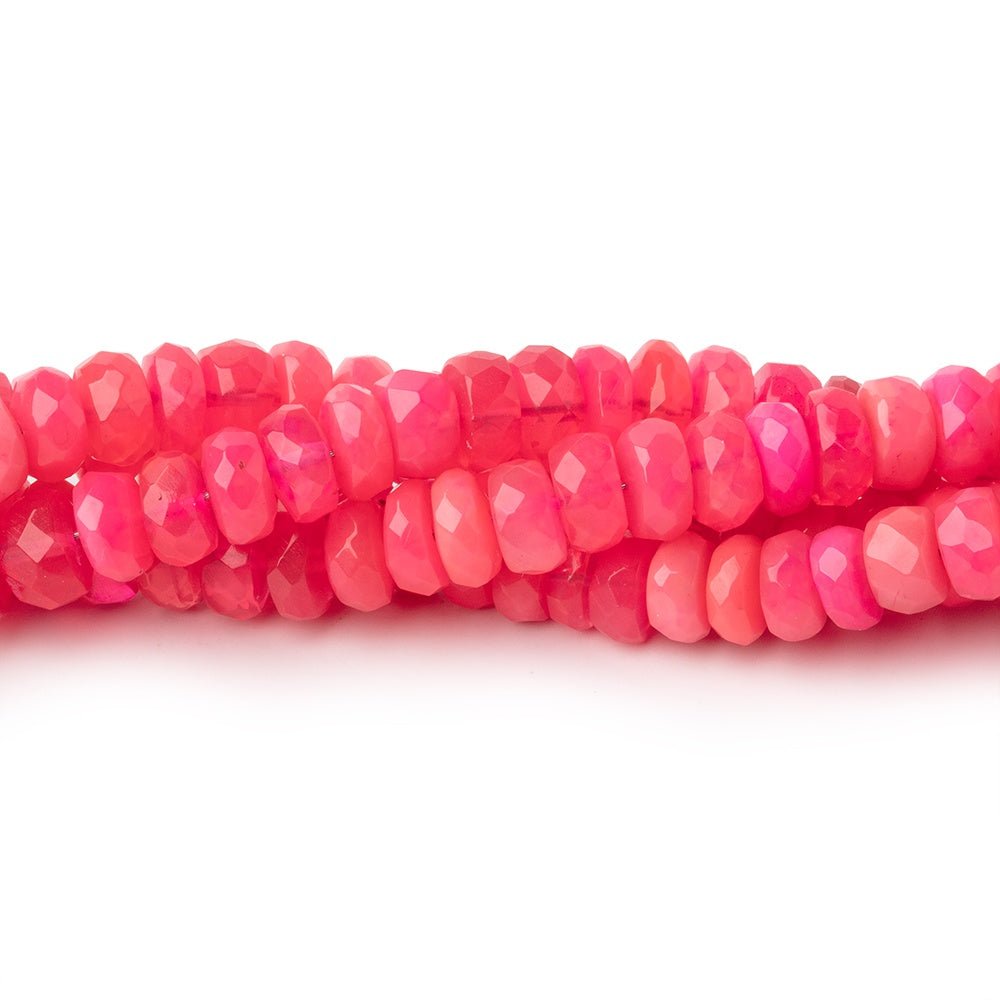 4-5mm Pink Ethiopian Opal Faceted Rondelle Beads 16 inch 136 pieces (ONLINE ORDER ONLY)