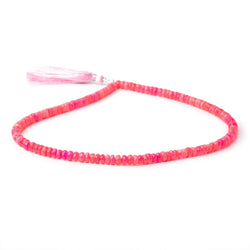 4-5mm Pink Ethiopian Opal Faceted Rondelle Beads 16 inch 136 pieces (ONLINE ORDER ONLY)