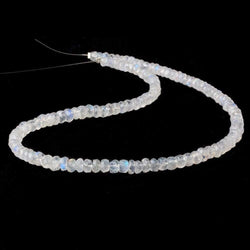 4-5mm Rainbow Moonstone Faceted Rondelle Beads 14 inch 110 pieces AA (ONLINE ORDER ONLY)