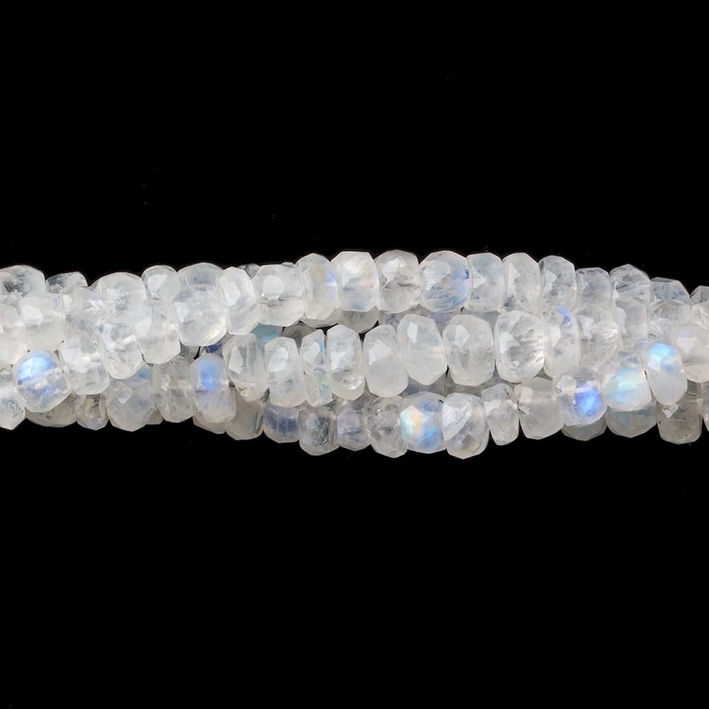 4-5mm Rainbow Moonstone Faceted Rondelle Beads 14 inch 110 pieces AA (ONLINE ORDER ONLY)