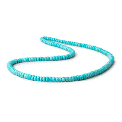 4-5mm Sleeping Beauty Turquoise Faceted Rondelle Beads 18 inch 169 pieces (ONLINE ORDER ONLY)