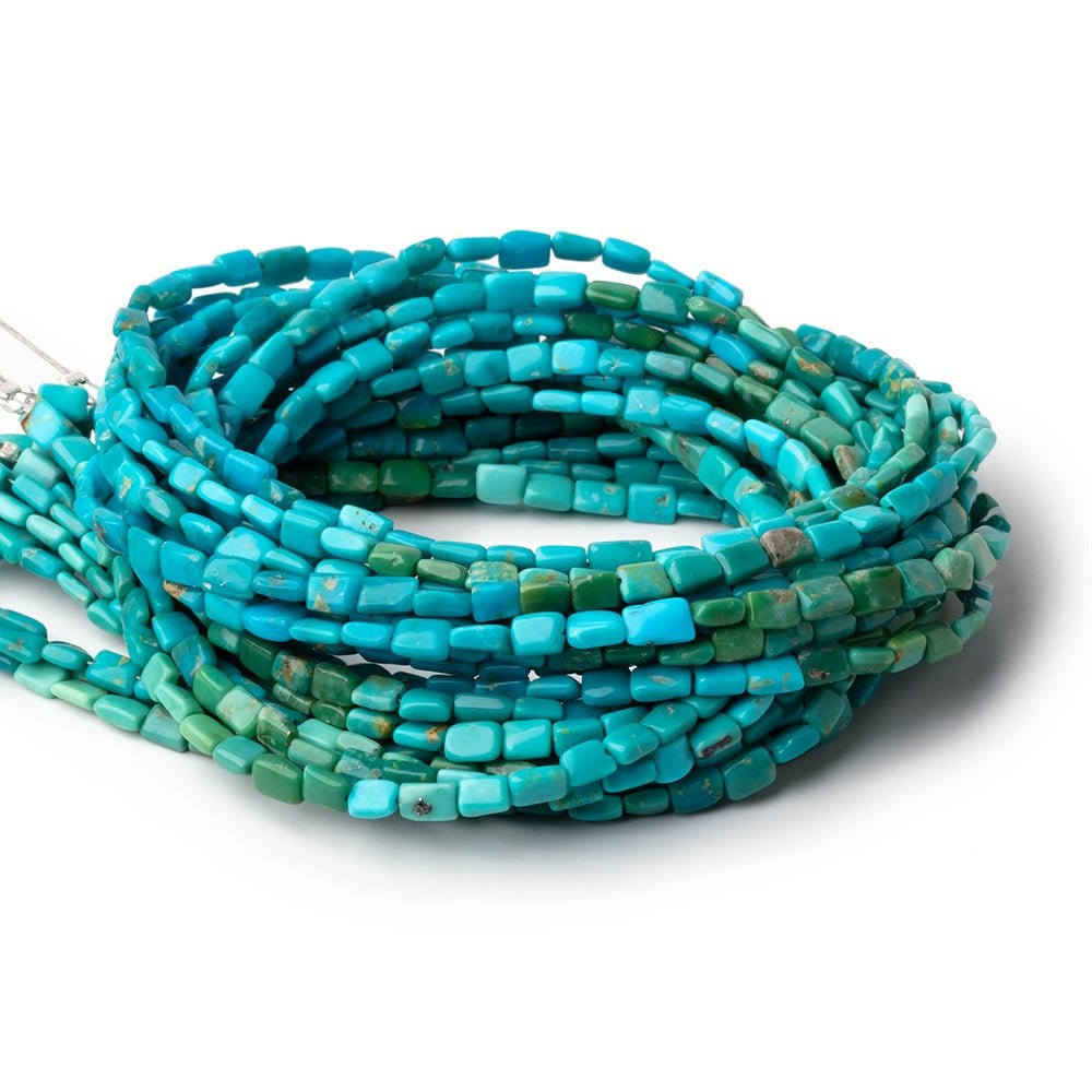 4-5mm Sleeping Beauty Turquoise Plain Rectangles 15.5 inch 70 Beads (ONLINE ORDER ONLY)