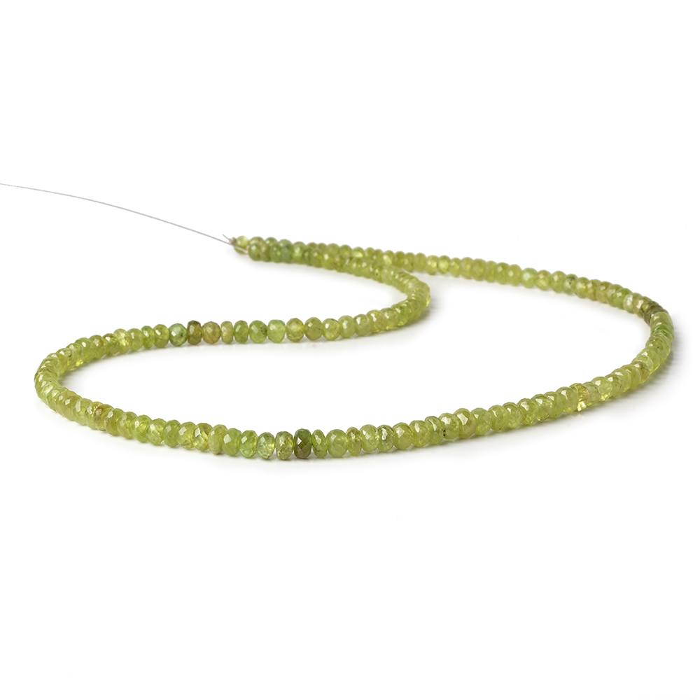 4-6mm Sphene faceted rondelles 16 inch 140 beads AA (ONLINE ORDER ONLY)