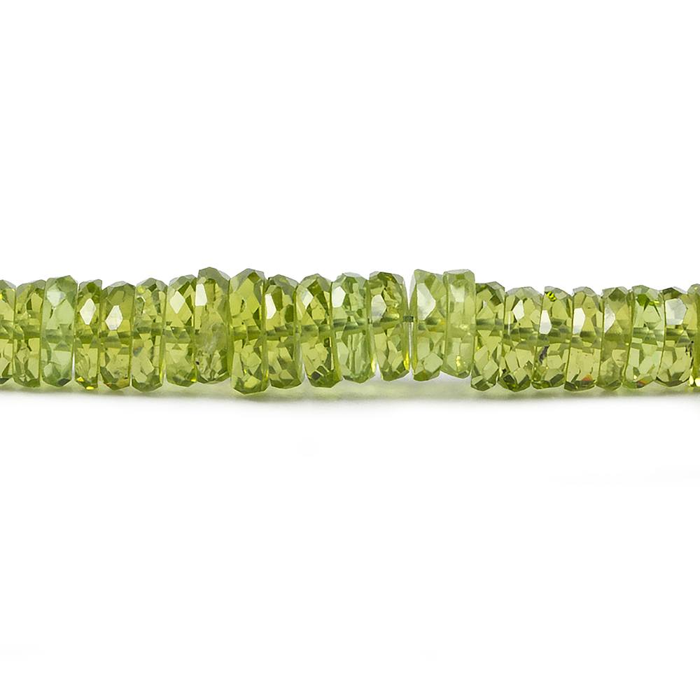4-6.5mm Afghani Peridot faceted hishi beads 16 inch 260 pieces AA (ONLINE ORDER ONLY)