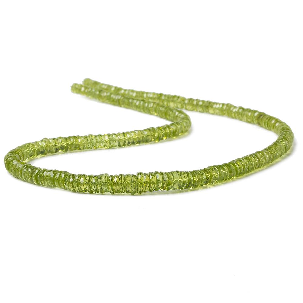 4-6.5mm Afghani Peridot faceted hishi beads 16 inch 260 pieces AA (ONLINE ORDER ONLY)