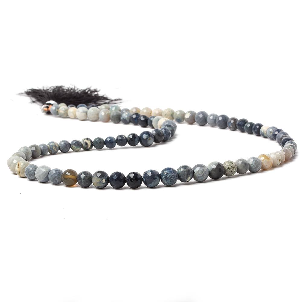 4-6.5mm Australian Opal Faceted Rounds 18 inch 88 beads A Grade (ONLINE ORDER ONLY)