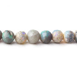 4-6.5mm Australian Opal Faceted Rounds 18 inch 88 beads A Grade (ONLINE ORDER ONLY)